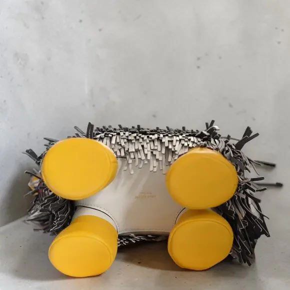 Kate Spade Showdog Fringed 3D Dog Leather Crossbody Bag KB164 Mint Rare - Picture 4 of 16